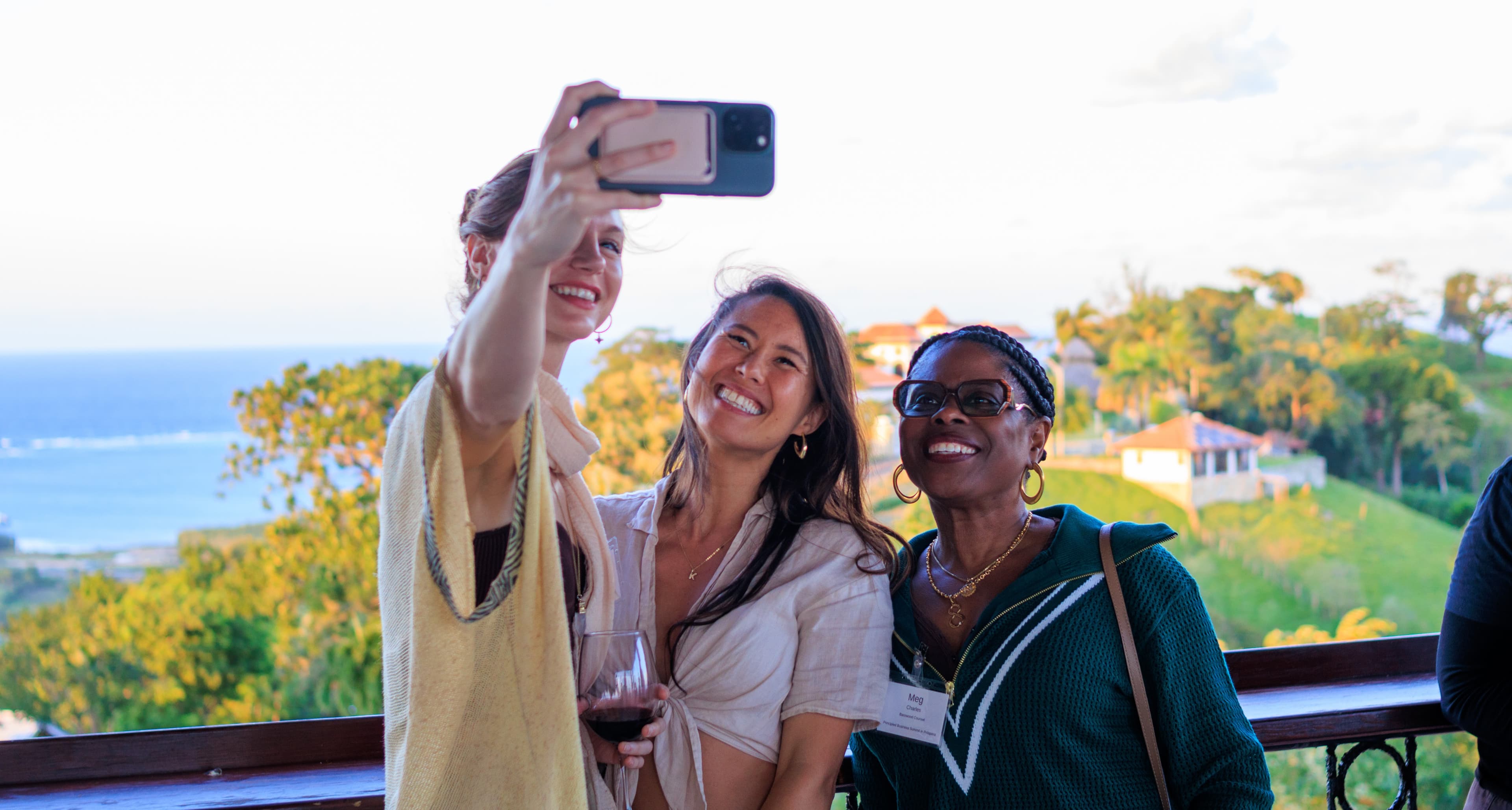 A man speaking on stage inside a geodesic dome, with a large screen displaying PROSPERA and Platform for Prosperity alongside an aerial image. The audience is seated in front, and stage lighting equipment is visible to the left.